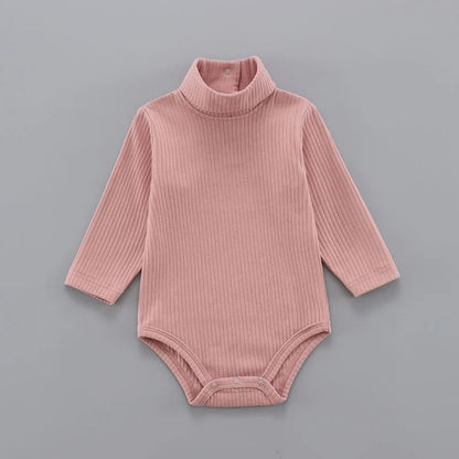 Baby Cotton Bodysuit - Unisex Pullover Romper 0-18 Months | Soft Solid Pattern - ZOOMNSTORE