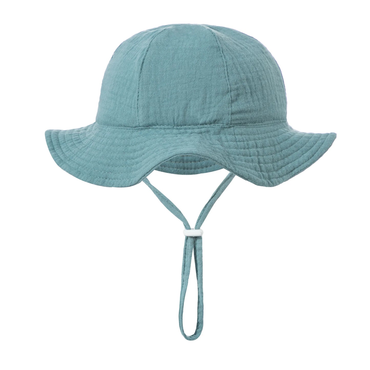Baby Cotton Bucket Hat New Children Sunscreen Outdoor Caps Boys Girls Print Panama Hat Unisex Beach Fishing Hat For 3-12 Months - ZOOMNSTORE