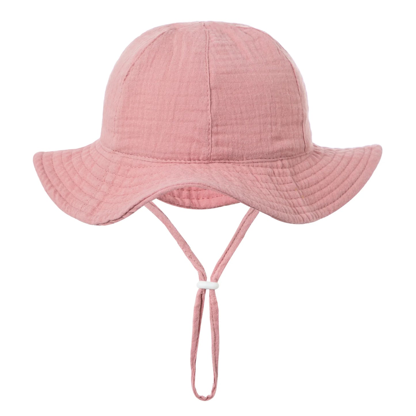 Baby Cotton Bucket Hat New Children Sunscreen Outdoor Caps Boys Girls Print Panama Hat Unisex Beach Fishing Hat For 3-12 Months - ZOOMNSTORE