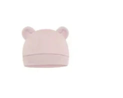 Autumn Winter Baby Hat Comfortable Solid Color Hats Cute Ear Shape Cotton Cap Newborn Photography Props 0 -1 Infant Bonnet Items - ZOOMNSTORE