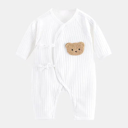 Baby Cotton Romper – Cartoon Newborn Bodysuit With Long Sleeves, Soft Infant Jumpsuit - ZOOMNSTORE