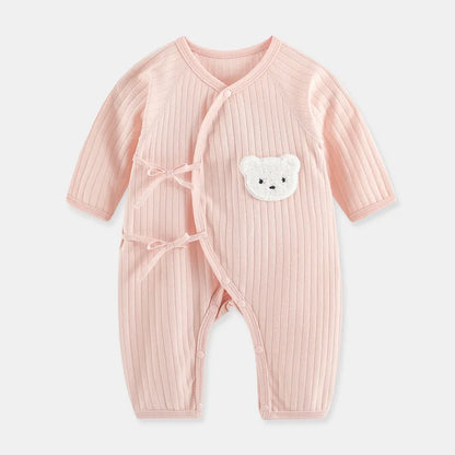 Baby Cotton Romper – Cartoon Newborn Bodysuit With Long Sleeves, Soft Infant Jumpsuit - ZOOMNSTORE