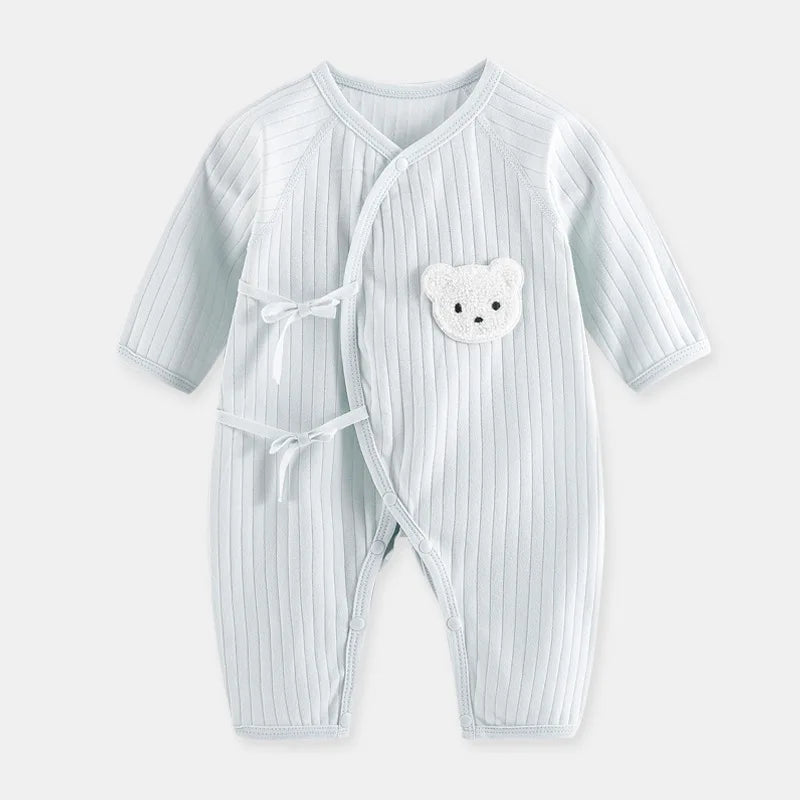 Baby Cotton Romper – Cartoon Newborn Bodysuit With Long Sleeves, Soft Infant Jumpsuit - ZOOMNSTORE