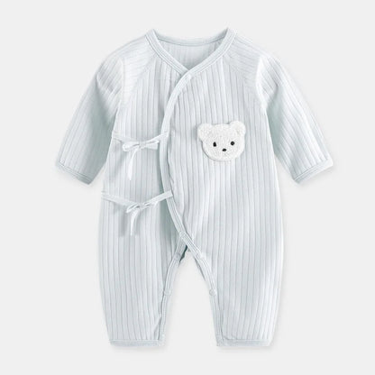 Baby Cotton Romper – Cartoon Newborn Bodysuit With Long Sleeves, Soft Infant Jumpsuit - ZOOMNSTORE