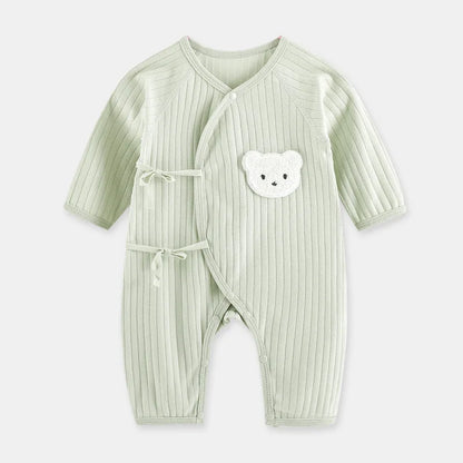 Baby Cotton Romper – Cartoon Newborn Bodysuit With Long Sleeves, Soft Infant Jumpsuit - ZOOMNSTORE