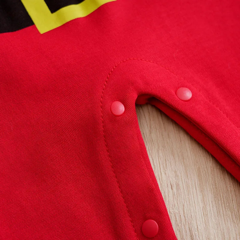 Baby Cotton Romper - Newborn Jumpsuit With Covered Button Closure | Soft Knit Fabric - ZOOMNSTORE