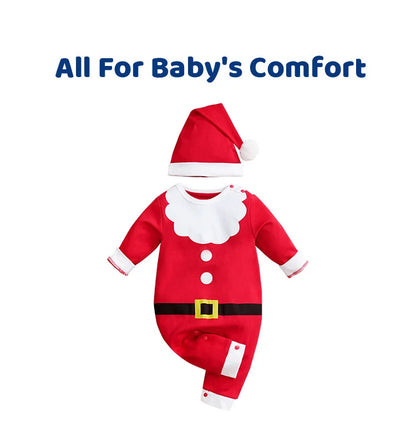 Baby Cotton Romper - Newborn Jumpsuit With Covered Button Closure | Soft Knit Fabric - ZOOMNSTORE