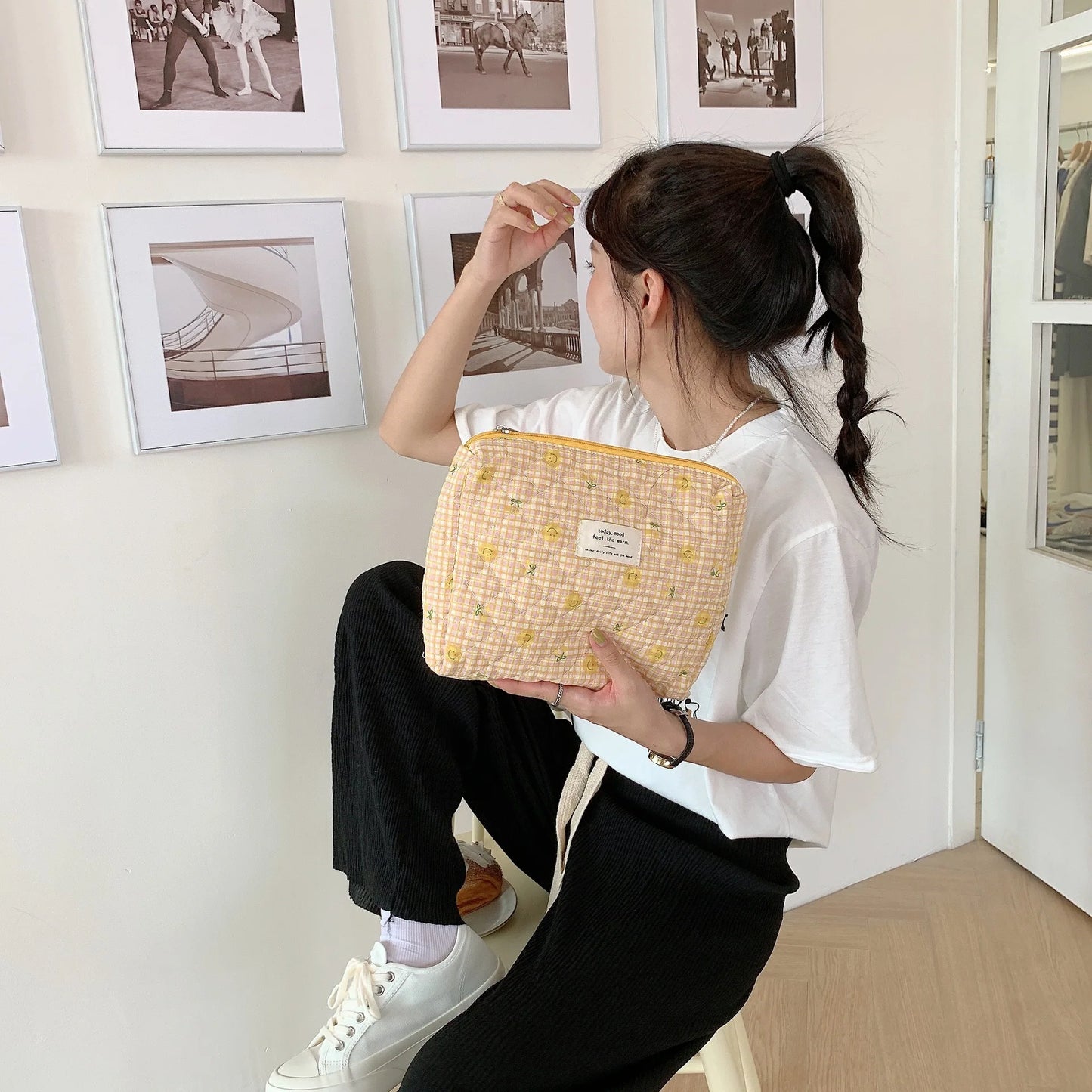 Baby Diaper Bag Cartoon Print Nappy Bag Zipper Handbag Carry Pack Travel Outdoor Diaper Storage Bag Multi Functional Storage Bag - ZOOMNSTORE