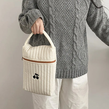 Baby Diaper Bag for Mom Cotton Bear Mommy Bags Nappy Diapers Organizer Zipper Women Handbags Maternity Bag Cartoon Beige Sac - ZOOMNSTORE