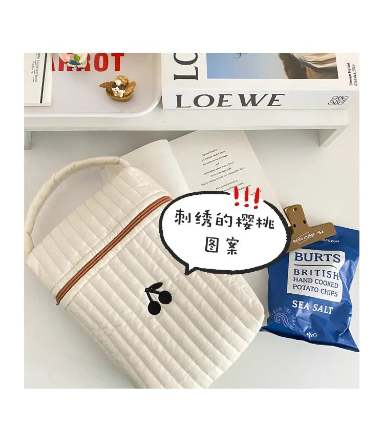 Baby Diaper Bag for Mom Cotton Bear Mommy Bags Nappy Diapers Organizer Zipper Women Handbags Maternity Bag Cartoon Beige Sac - ZOOMNSTORE