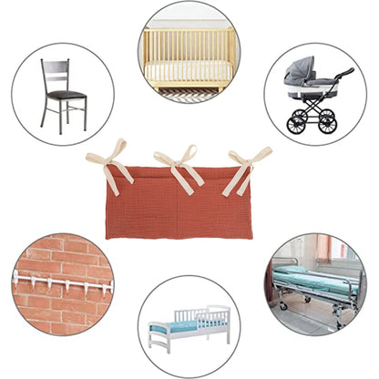 Baby Diaper Bag Multifunctional Crib Storage Bag Toddler Bed Headboard Organizer For Kids Baby Bedding Accessories Newborn - ZOOMNSTORE