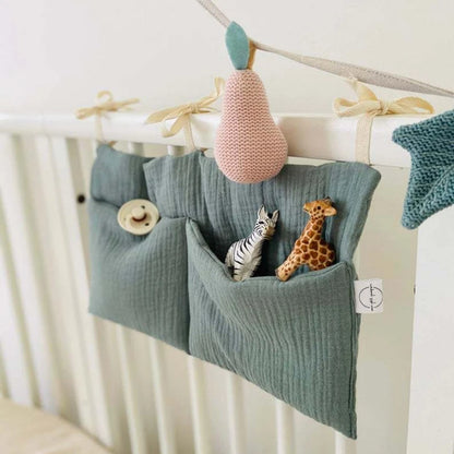 Baby Diaper Bag Multifunctional Crib Storage Bag Toddler Bed Headboard Organizer For Kids Baby Bedding Accessories Newborn - ZOOMNSTORE