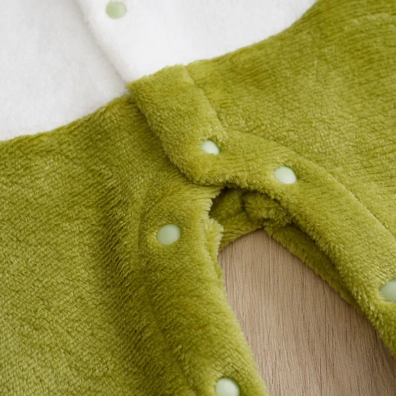Baby Dinosaur Romper – Warm Infant Winter Clothes With Hooded Cartoon Design 0-18 Months - ZOOMNSTORE