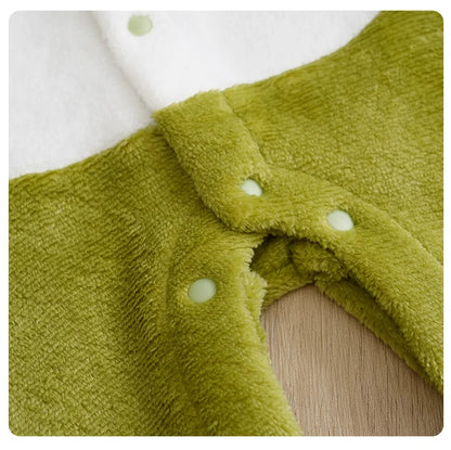 Baby Dinosaur Romper – Warm Infant Winter Clothes With Hooded Cartoon Design 0-18 Months - ZOOMNSTORE