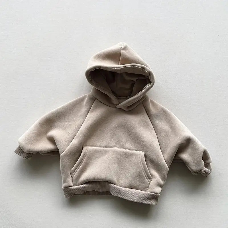 2024 Winter Fleece Hoodies - Casual Pullover for Baby Boys  Girls - ZOOMNSTORE
