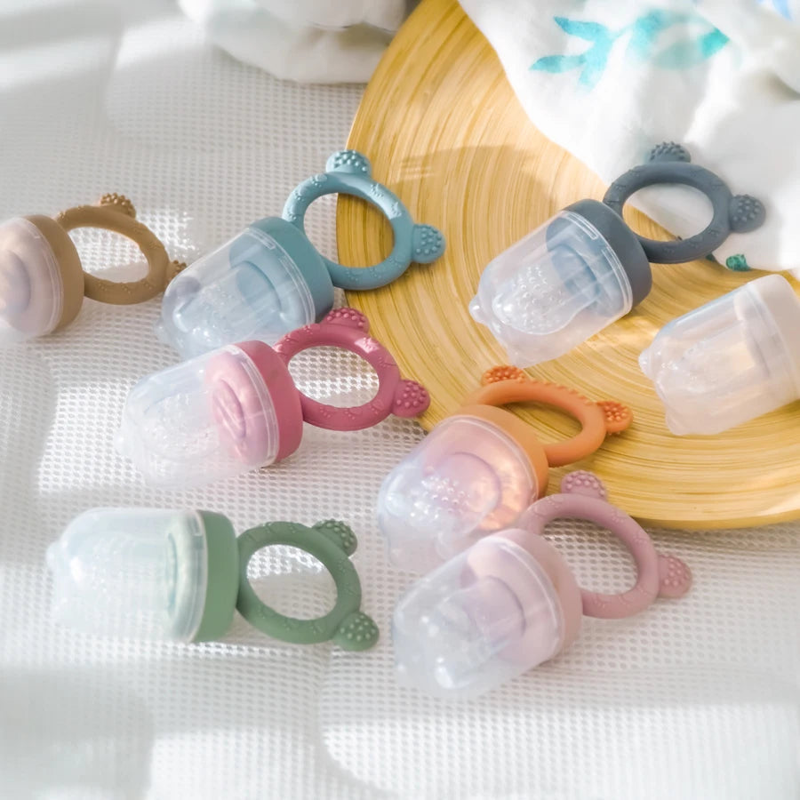 Baby Fruit Feeder Silicone Pacifier Cover | BPA Free Baby Feeding Soother - ZOOMNSTORE