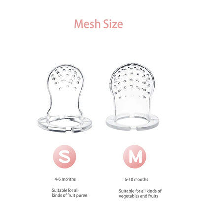 Baby Fruit Feeder – Silicone Pacifier Mesh Bag | BPA Free Toddler Teething Toy - ZOOMNSTORE
