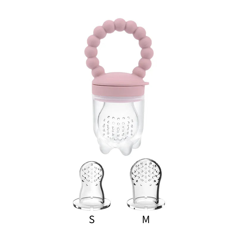 Baby Fruit Feeder – Silicone Pacifier Mesh Bag | BPA Free Toddler Teething Toy - ZOOMNSTORE