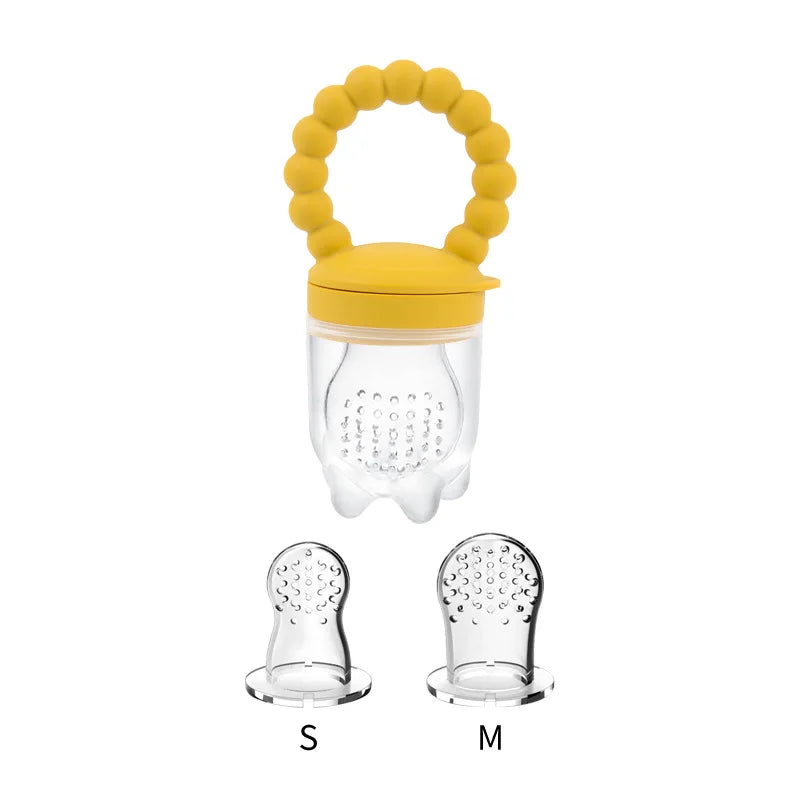 Baby Fruit Feeder – Silicone Pacifier Mesh Bag | BPA Free Toddler Teething Toy - ZOOMNSTORE