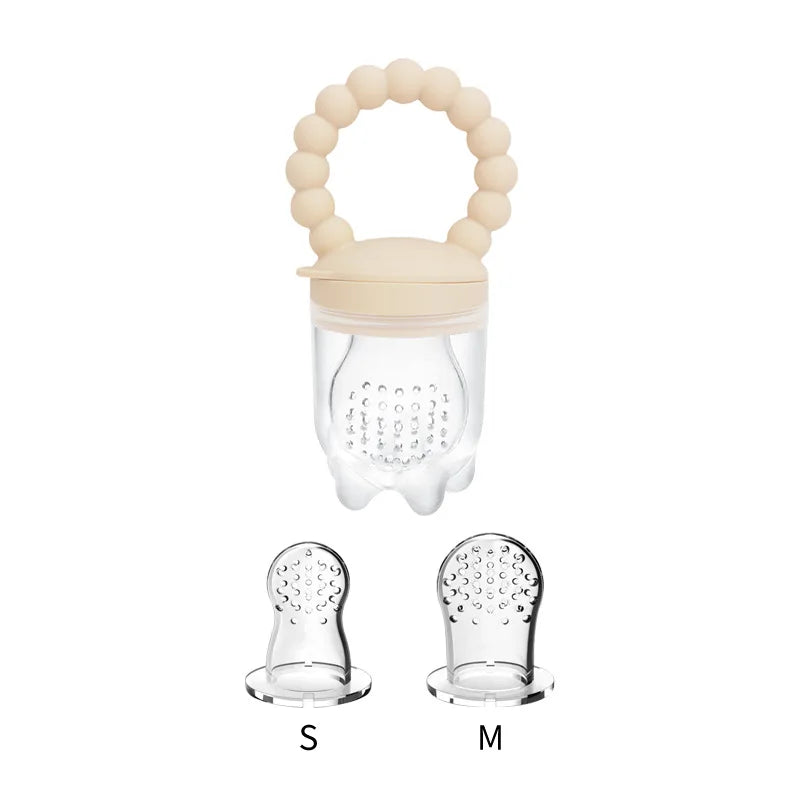 Baby Fruit Feeder – Silicone Pacifier Mesh Bag | BPA Free Toddler Teething Toy - ZOOMNSTORE