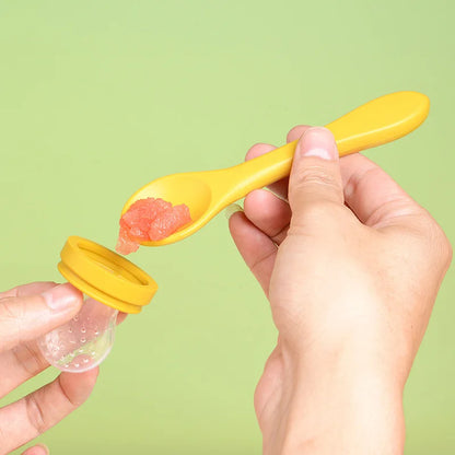 Baby Fruit Feeder – Silicone Pacifier Mesh Bag | BPA Free Toddler Teething Toy - ZOOMNSTORE
