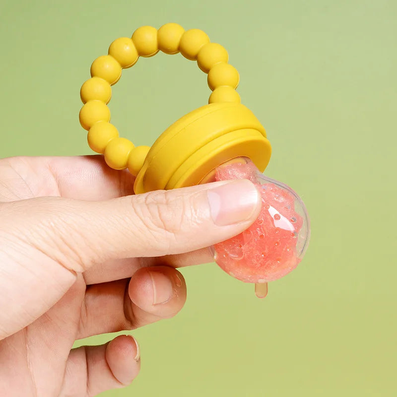 Baby Fruit Feeder – Silicone Pacifier Mesh Bag | BPA Free Toddler Teething Toy - ZOOMNSTORE
