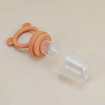 Baby Fruit Feeder Silicone Pacifier With Cover - BPA Free Teething Relief Toy - ZOOMNSTORE