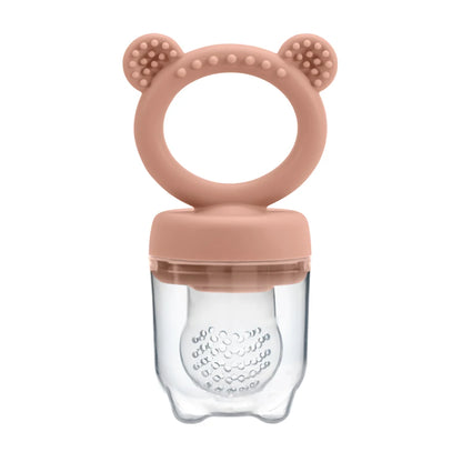 Baby Fruit Feeder Silicone Pacifier With Cover - BPA Free Teething Relief Toy - ZOOMNSTORE