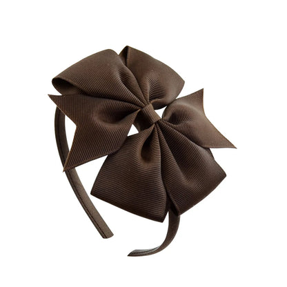 1 Piece Ribbon Handmade Hair Bows Hairbands for Baby Girls 20 Colors Cute Bowknot Solid Headband Headwear Baby Hair Accessories - ZOOMNSTORE