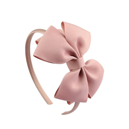 1 Piece Ribbon Handmade Hair Bows Hairbands for Baby Girls 20 Colors Cute Bowknot Solid Headband Headwear Baby Hair Accessories - ZOOMNSTORE