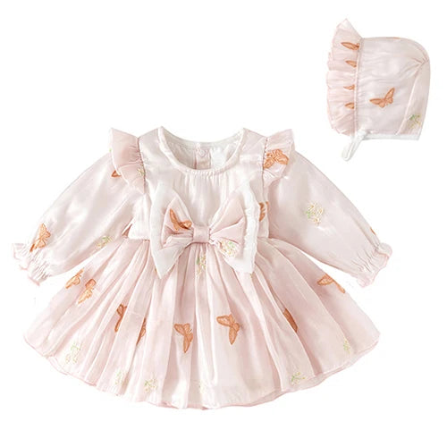 Baby Girl Romper - Korean Style Autumn Toddler Clothes 0-24 Months Cotton Print - ZOOMNSTORE