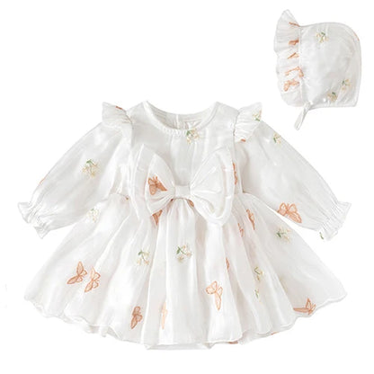 Baby Girl Romper - Korean Style Autumn Toddler Clothes 0-24 Months Cotton Print - ZOOMNSTORE