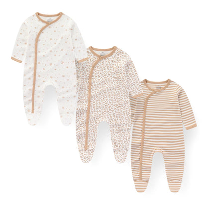 Baby Girl Romper - Soft Cotton Newborn Jumpsuit | Long Sleeve Autumn Winter Outfit - ZOOMNSTORE