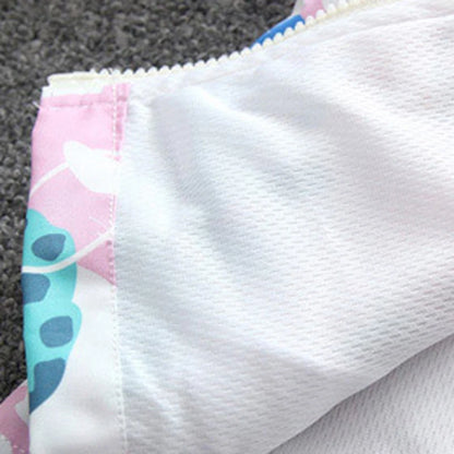 Hooded Sloth Print Jacket - Baby Girls Windbreaker Coat 1-6 Years - ZOOMNSTORE