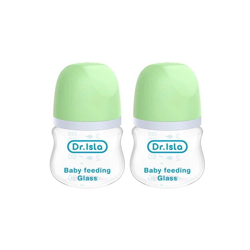 Baby Glass Bottle - Newborn Feeding Bottle 90ML & 160ML BPA Free Wide Mouth - ZOOMNSTORE