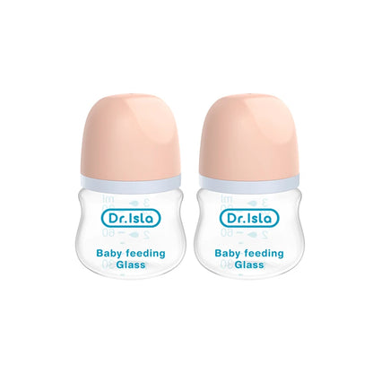 Baby Glass Bottle - Newborn Feeding Bottle 90ML & 160ML BPA Free Wide Mouth - ZOOMNSTORE
