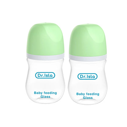 Baby Glass Bottle - Newborn Feeding Bottle 90ML & 160ML BPA Free Wide Mouth - ZOOMNSTORE