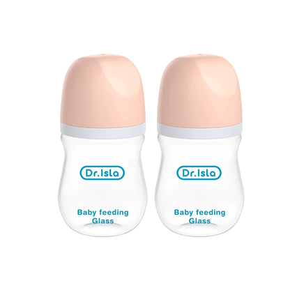 Baby Glass Bottle - Newborn Feeding Bottle 90ML & 160ML BPA Free Wide Mouth - ZOOMNSTORE