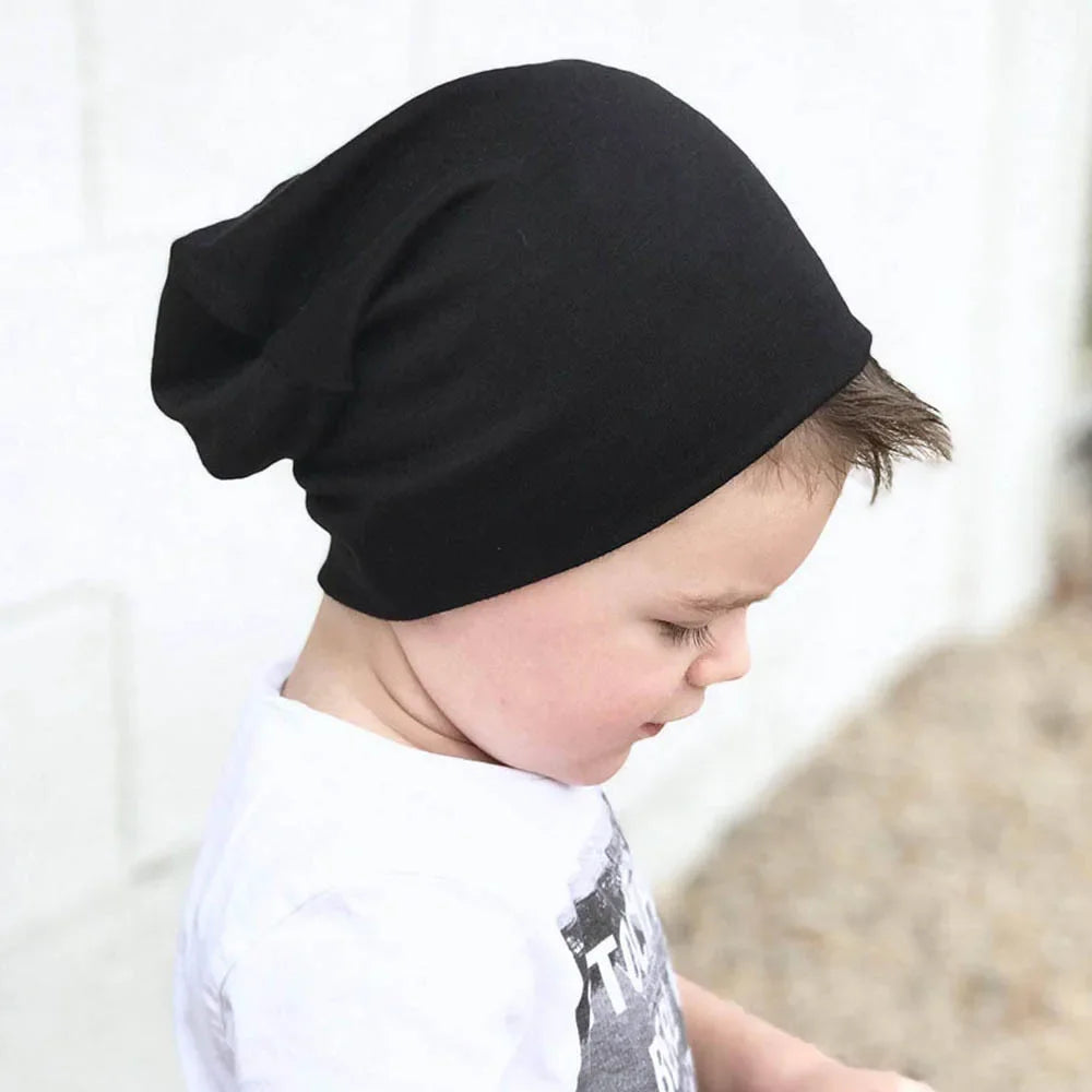 2pcs New Baby Hat Scarf Set Boys Girls Hip Hop Cap Autumn Winter Soft Elastic Beanie Hats Cotton Newborn Bonnet Warm Accessories - ZOOMNSTORE