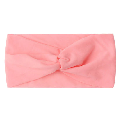 1 PCS Spring Summer Candy Color Baby Headband Girls Twisted Knotted Soft Elastic Baby Girl Headbands Hair Accessories - ZOOMNSTORE