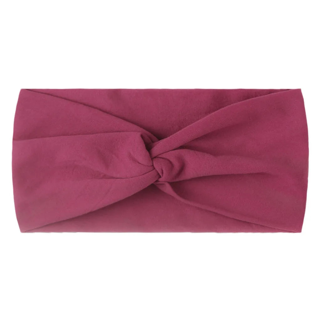 1 PCS Spring Summer Candy Color Baby Headband Girls Twisted Knotted Soft Elastic Baby Girl Headbands Hair Accessories - ZOOMNSTORE