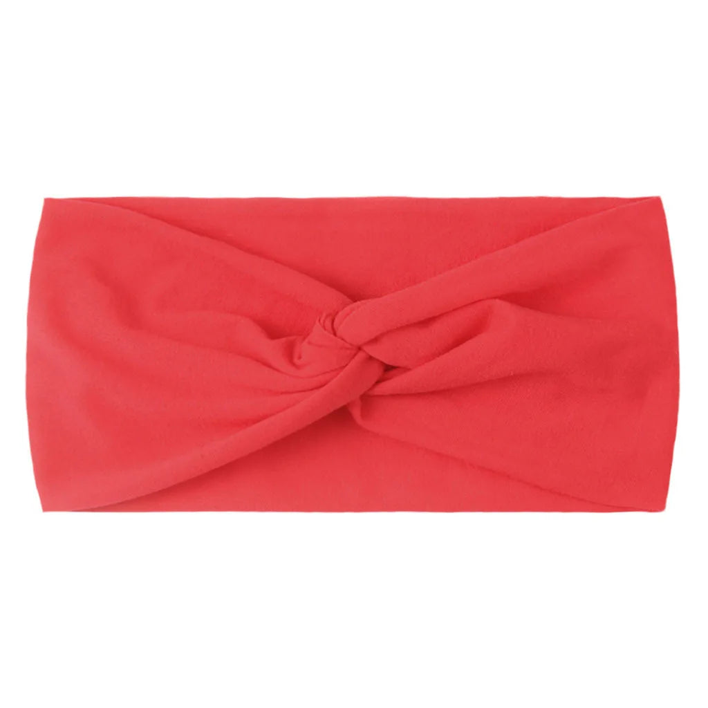 1 PCS Spring Summer Candy Color Baby Headband Girls Twisted Knotted Soft Elastic Baby Girl Headbands Hair Accessories - ZOOMNSTORE