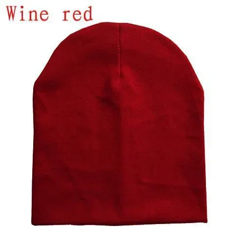 6M-3Y Baby Street Dance Hip Hop Hat Cotton Spring Autumn Toddler Cap Scarf for Boys Girls Winter Warm Solid Color Children - ZOOMNSTORE