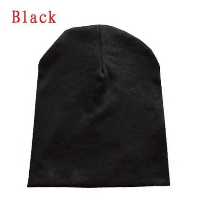 6M-3Y Baby Street Dance Hip Hop Hat Cotton Spring Autumn Toddler Cap Scarf for Boys Girls Winter Warm Solid Color Children - ZOOMNSTORE