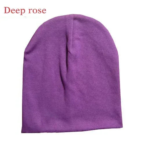 6M-3Y Baby Street Dance Hip Hop Hat Cotton Spring Autumn Toddler Cap Scarf for Boys Girls Winter Warm Solid Color Children - ZOOMNSTORE