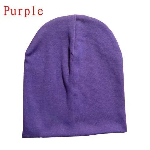 6M-3Y Baby Street Dance Hip Hop Hat Cotton Spring Autumn Toddler Cap Scarf for Boys Girls Winter Warm Solid Color Children - ZOOMNSTORE