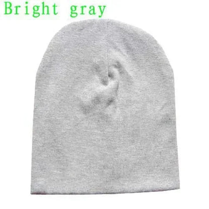 6M-3Y Baby Street Dance Hip Hop Hat Cotton Spring Autumn Toddler Cap Scarf for Boys Girls Winter Warm Solid Color Children - ZOOMNSTORE