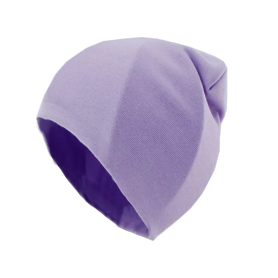 6M-3Y Baby Street Dance Hip Hop Hat Cotton Spring Autumn Toddler Cap Scarf for Boys Girls Winter Warm Solid Color Children - ZOOMNSTORE