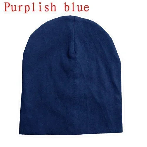 6M-3Y Baby Street Dance Hip Hop Hat Cotton Spring Autumn Toddler Cap Scarf for Boys Girls Winter Warm Solid Color Children - ZOOMNSTORE