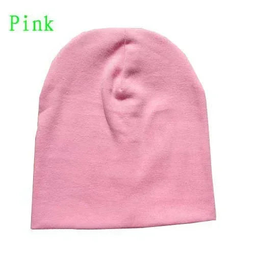 6M-3Y Baby Street Dance Hip Hop Hat Cotton Spring Autumn Toddler Cap Scarf for Boys Girls Winter Warm Solid Color Children - ZOOMNSTORE